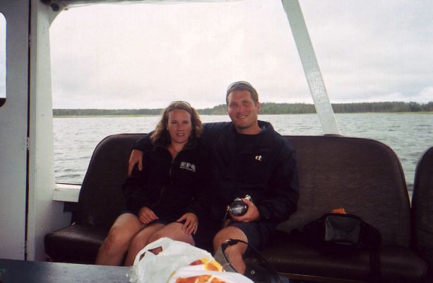 What a cute couple
Us enjoying the seal watching cruise.
