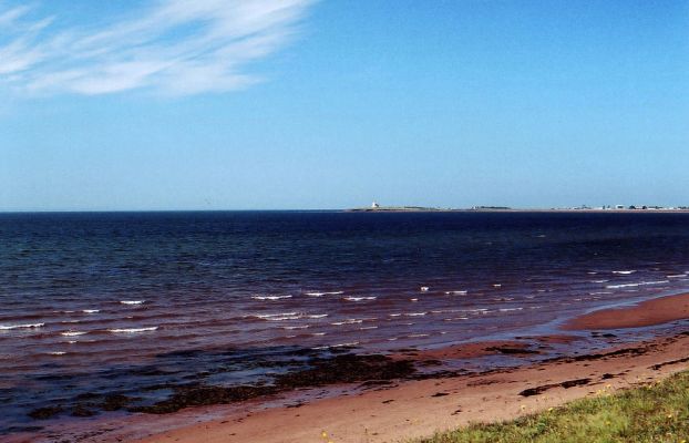 Northumberland by Day
This is the view of the ferry terminal from our campsite in Northumberland.
