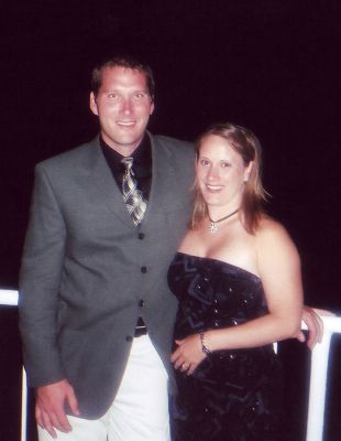 During Wedding
Posing on the balcony at the Mill River Golf and Country Club.
